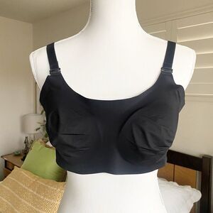 Knix WingWoman Contour Bra Size 5 Black Solid No Wire 38C‎ 38D
